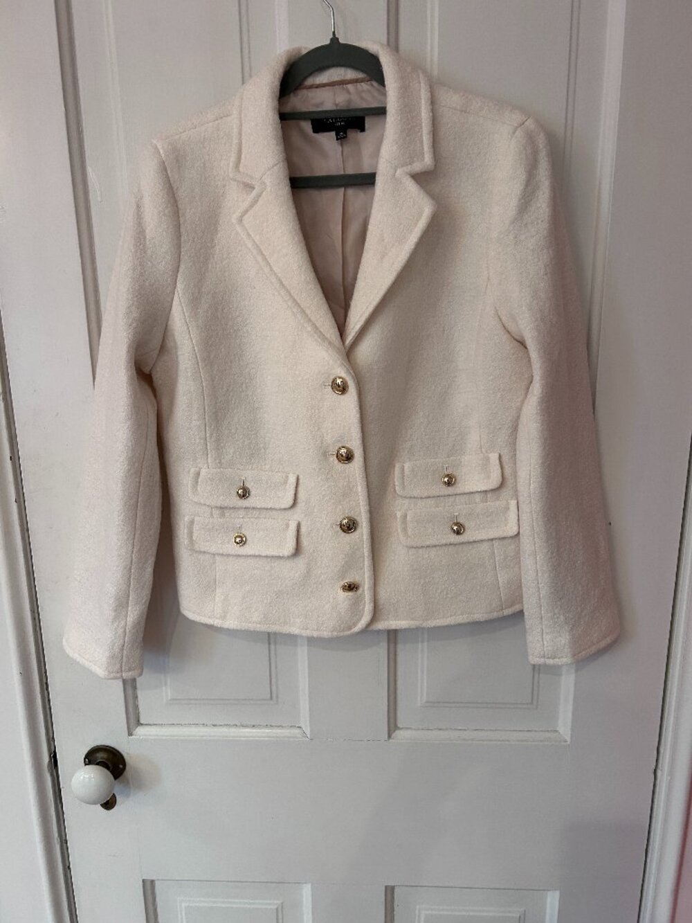 Talbots Petite Cream Boucle Lady Jacket, 10P